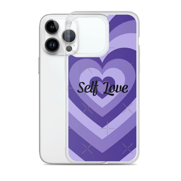 “Self Love” branded Iphone case Clear. - Picture 1 of 3